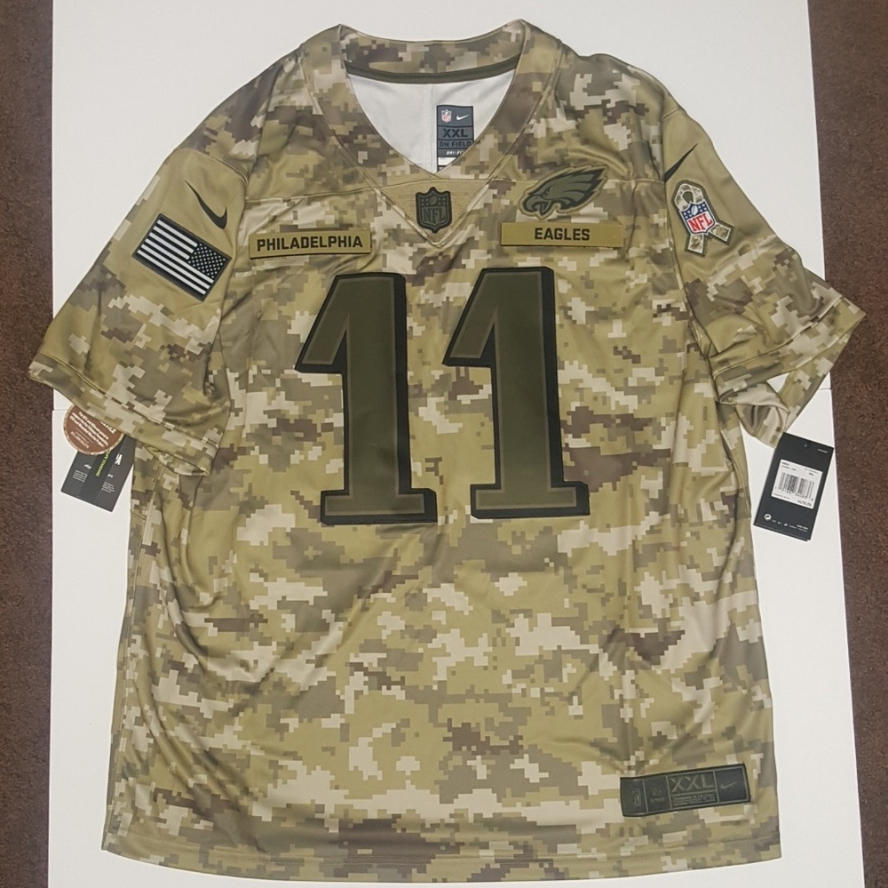 Carson Wentz Eagles Salute to Service NFL Jersey